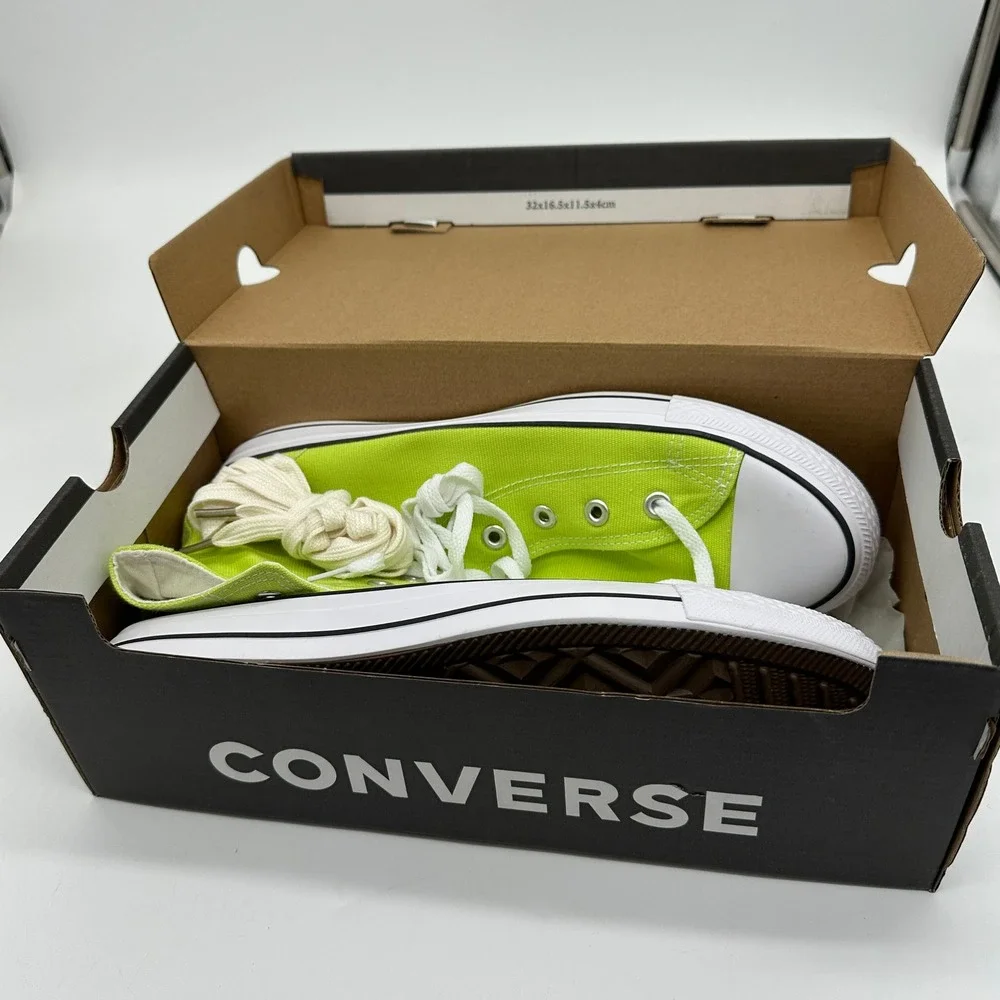 Converse Chuck Taylor Shoes Unisex Mens 9.5 Womens 11 Green Sneaker A03422F NEW - Picture 1 of 10